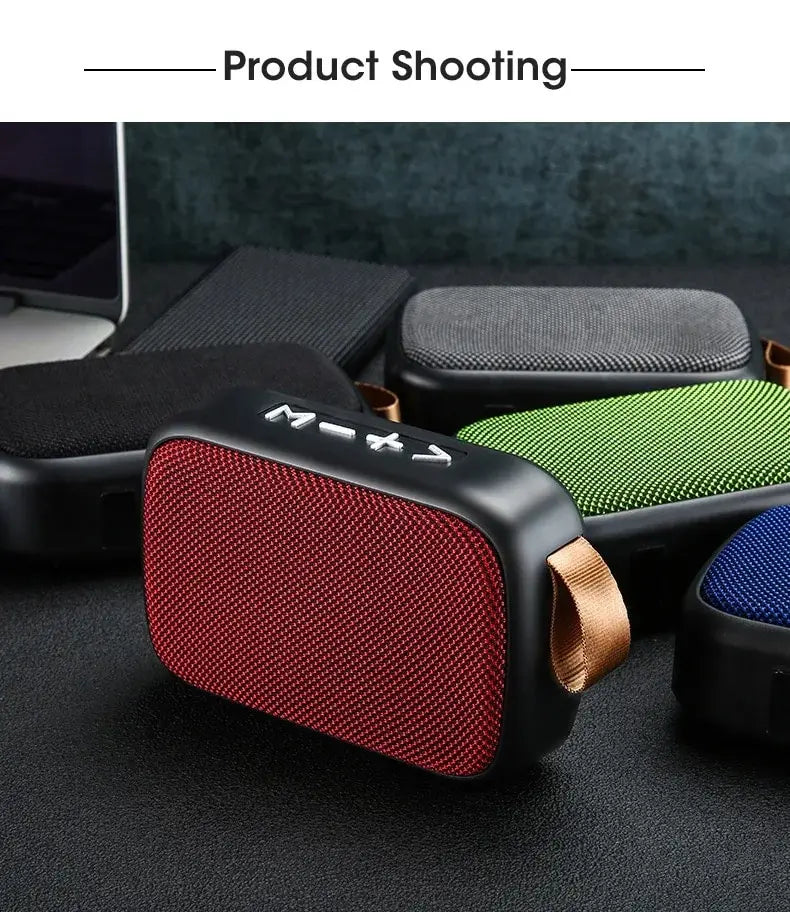 Portable Wireless Speaker - Bluetooth Mini Subwoofer Outdoor Fabric Covered Speaker - ZOOMNSTORE