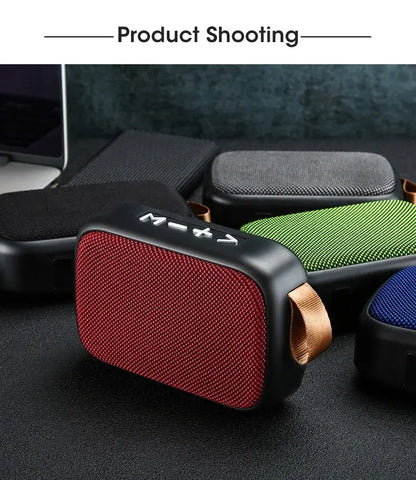 Portable Wireless Speaker - Bluetooth Mini Subwoofer Outdoor Fabric Covered Speaker - ZOOMNSTORE