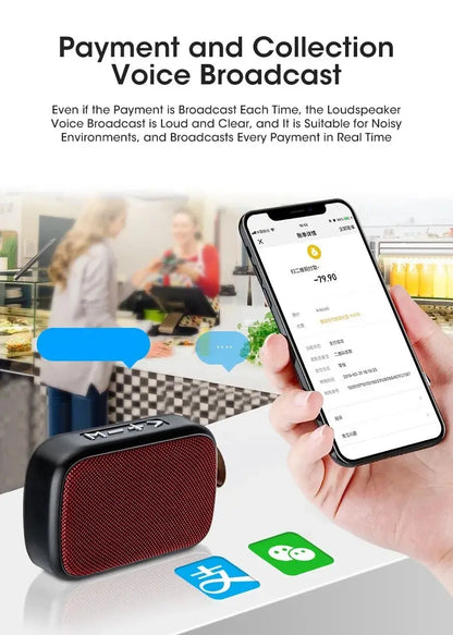 Portable Wireless Speaker - Bluetooth Mini Subwoofer Outdoor Fabric Covered Speaker - ZOOMNSTORE