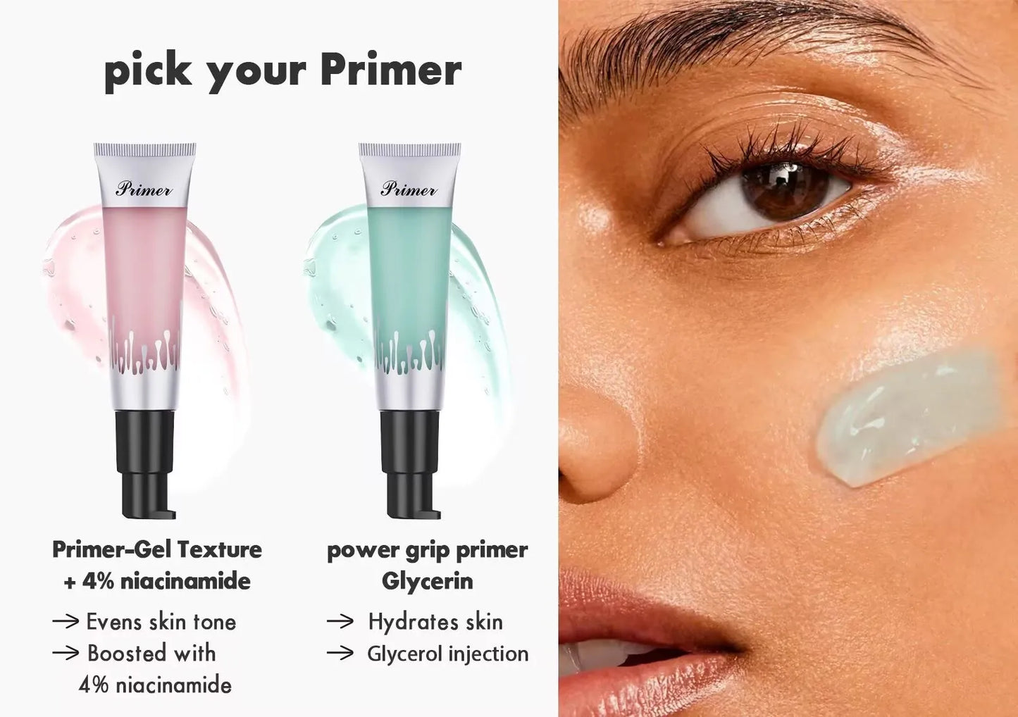 Power Grip Primer Gel - Hydrating Face Primer for Smoothing Skin and Pore Minimizing - ZOOMNSTORE