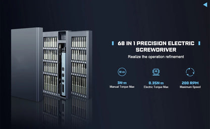 Cordless Precision Electric Screwdriver Set - 68 in 1 with 64 S2 Drill Bits and LED Hand Tool - ZOOMNSTORE