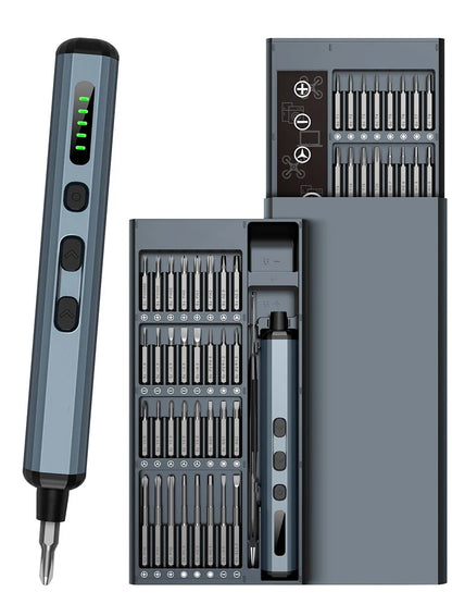 Cordless Precision Electric Screwdriver Set - 68 in 1 with 64 S2 Drill Bits and LED Hand Tool - ZOOMNSTORE