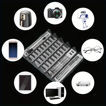 Precision Screwdriver Kit - 128 in 1 Professional Tool for PC iPhone Watch Camera Glasses - ZOOMNSTORE