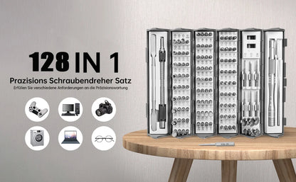 Precision Screwdriver Kit - 128 in 1 Professional Tool for PC iPhone Watch Camera Glasses - ZOOMNSTORE