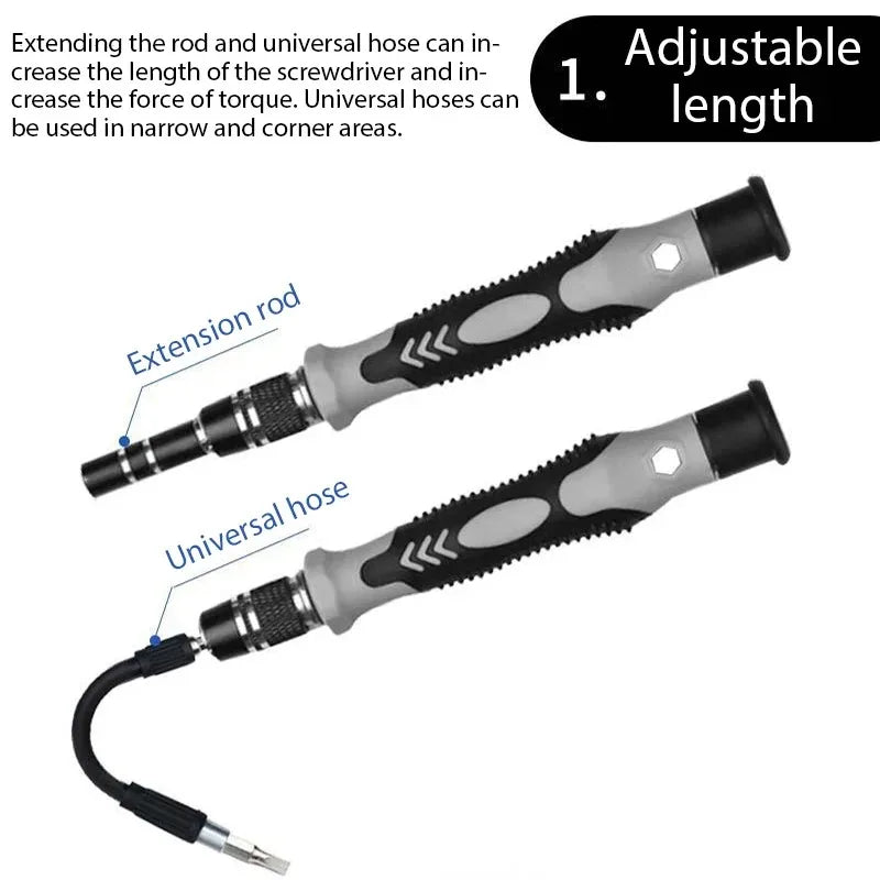 115-in-1 Precision Screwdriver Set - Magnetic Drill Bits for Electronics Repair - ZOOMNSTORE