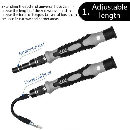 115-in-1 Precision Screwdriver Set - Magnetic Drill Bits for Electronics Repair - ZOOMNSTORE