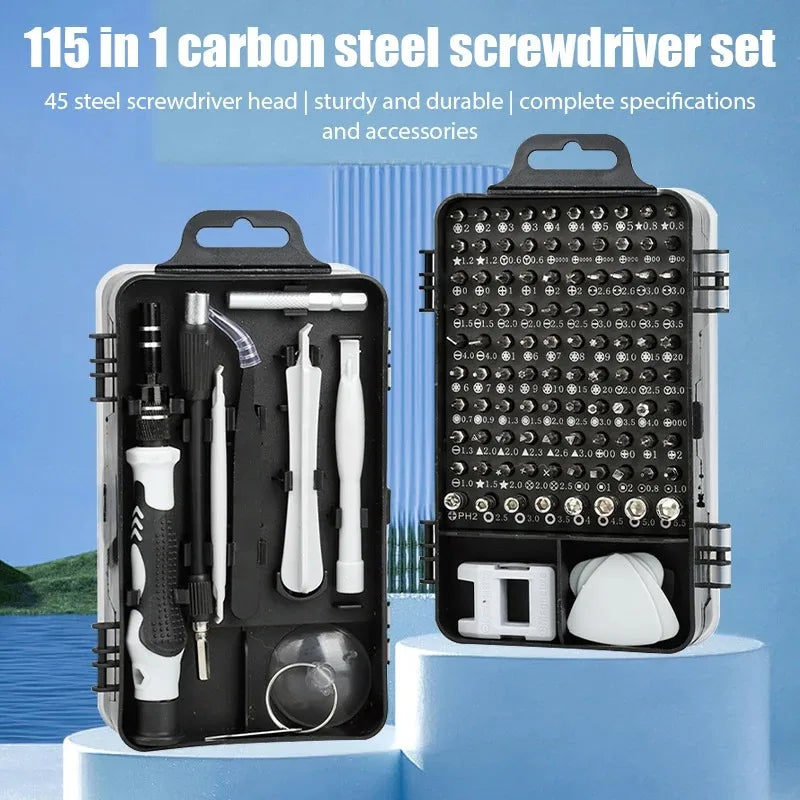 115-in-1 Precision Screwdriver Set - Magnetic Drill Bits for Electronics Repair - ZOOMNSTORE
