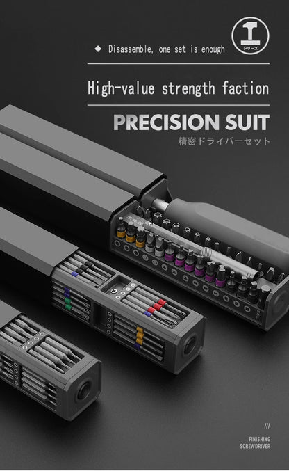 Precision Screwdriver Set - 324346 in 1 Multifunctional Tool with Magnetic Torx Phillips Bits for iPhone and Glass Repair - ZOOMNSTORE