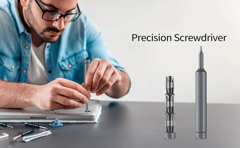 39-in-1 Precision Screwdriver Set - Magnetic Torx  Phillips Bits Mini Repair Tool Kit - ZOOMNSTORE