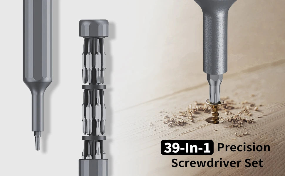 39-in-1 Precision Screwdriver Set - Magnetic Torx  Phillips Bits Mini Repair Tool Kit - ZOOMNSTORE