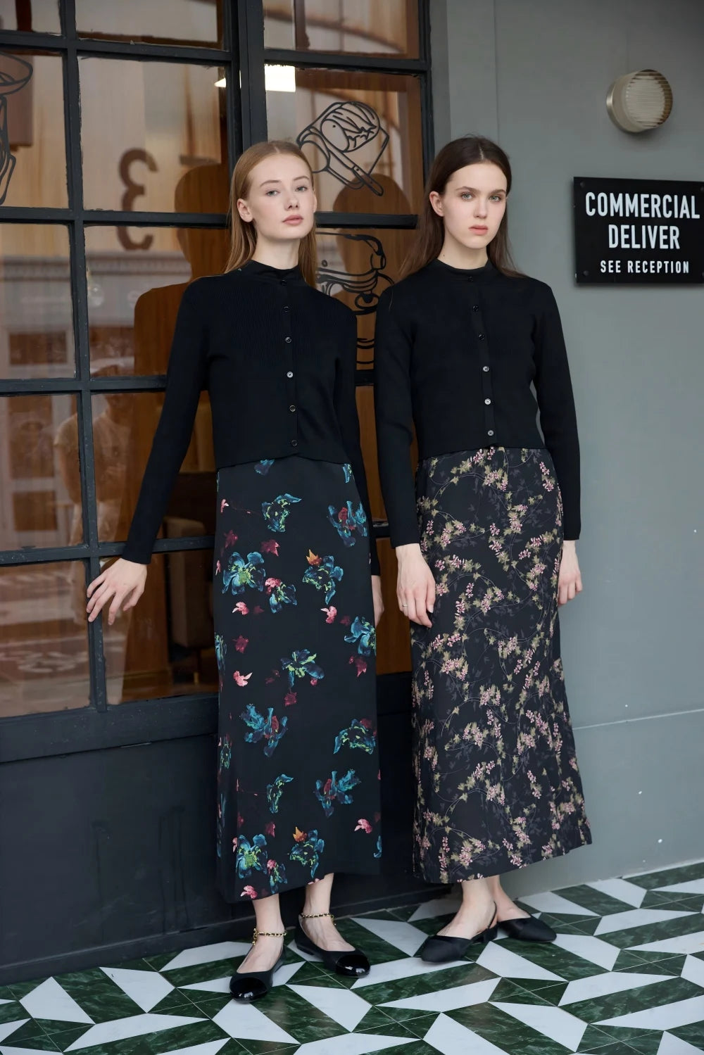 Satin Dress  Knitting Cardigan Set - Womens Autumn Winter Fashion - ZOOMNSTORE