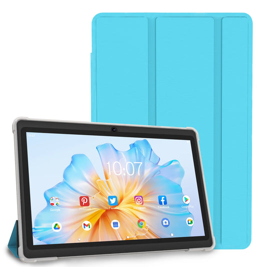 Pritom 7 Inch Android Tablet - Quad Core 4GB RAM 32GB Storage WiFi Dual Camera USB-C Leather Case - ZOOMNSTORE