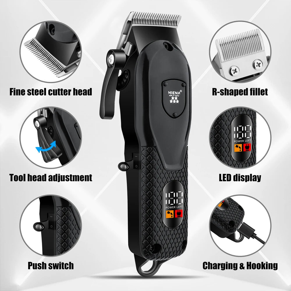 Professional Hair Clipper - Electric Barber Trimmer for Men - ZOOMNSTORE