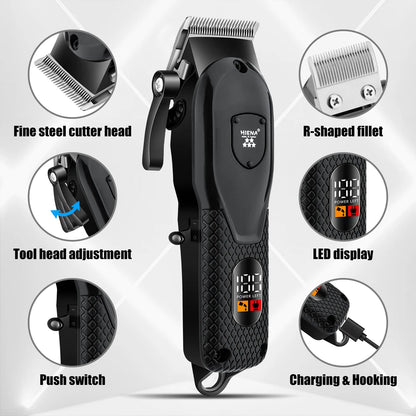 Professional Hair Clipper - Electric Barber Trimmer for Men - ZOOMNSTORE
