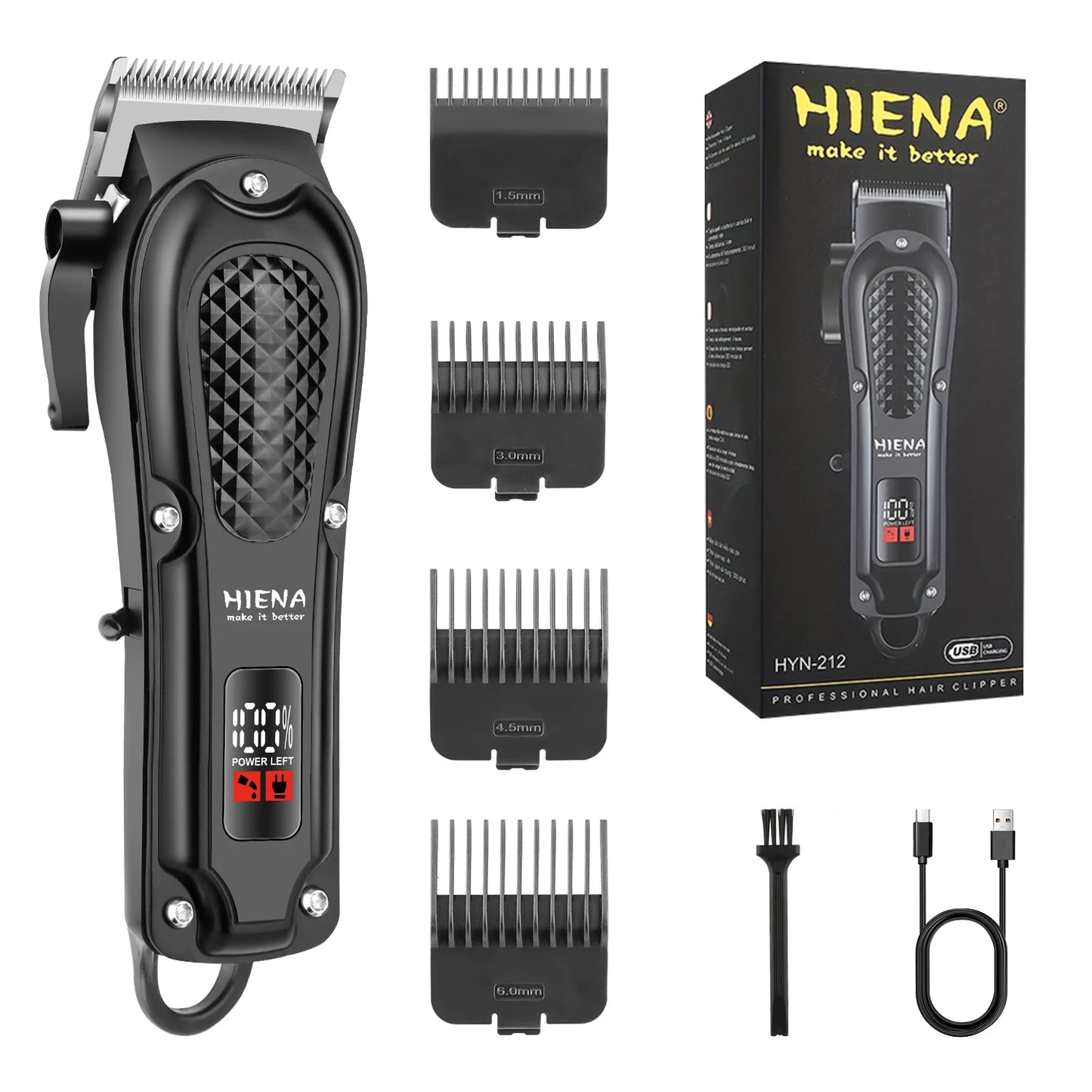 Professional Hair Clipper - Electric Barber Trimmer for Men - ZOOMNSTORE