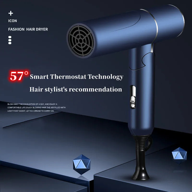 Professional Hair Dryer - Foldable High Power Negative Ion Blu-Ray Electric Dryer - ZOOMNSTORE
