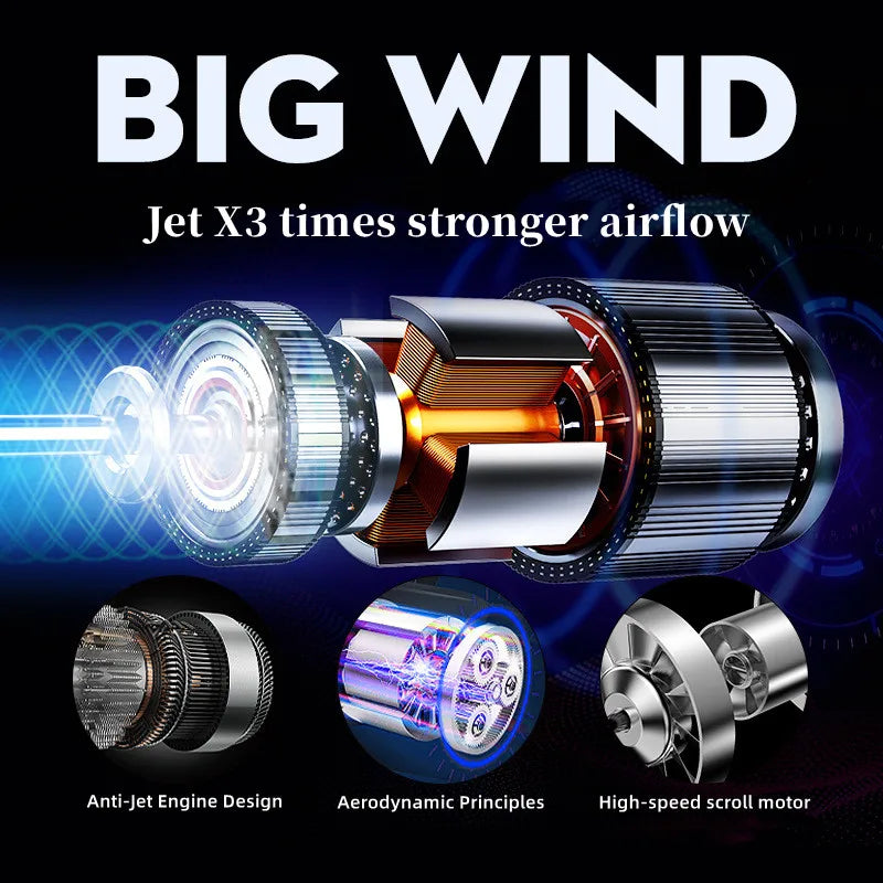 Professional Hair Dryer - Foldable High Power Negative Ion Blu-Ray Electric Dryer - ZOOMNSTORE