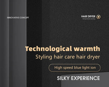 Professional Hair Dryer - Foldable High Power Negative Ion Blu-Ray Electric Dryer - ZOOMNSTORE