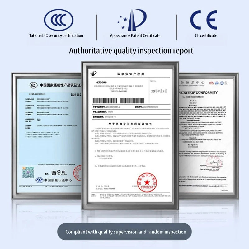 Professional Hair Dryer - High Power Quick Drying EU Plug Silent Hair Dryer With Diffuser - ZOOMNSTORE