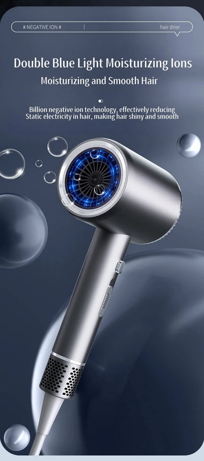 Professional Hair Dryer - High Power Quick Drying EU Plug Silent Hair Dryer With Diffuser - ZOOMNSTORE