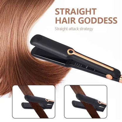 Professional Hair Straightener - Ceramic Flat Iron With Wide Plates & Adjustable Temperature - ZOOMNSTORE