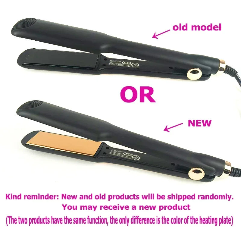 Professional Hair Straightener - Ceramic Flat Iron With Wide Plates & Adjustable Temperature - ZOOMNSTORE