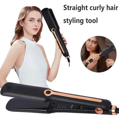Professional Hair Straightener - Ceramic Flat Iron With Wide Plates & Adjustable Temperature - ZOOMNSTORE