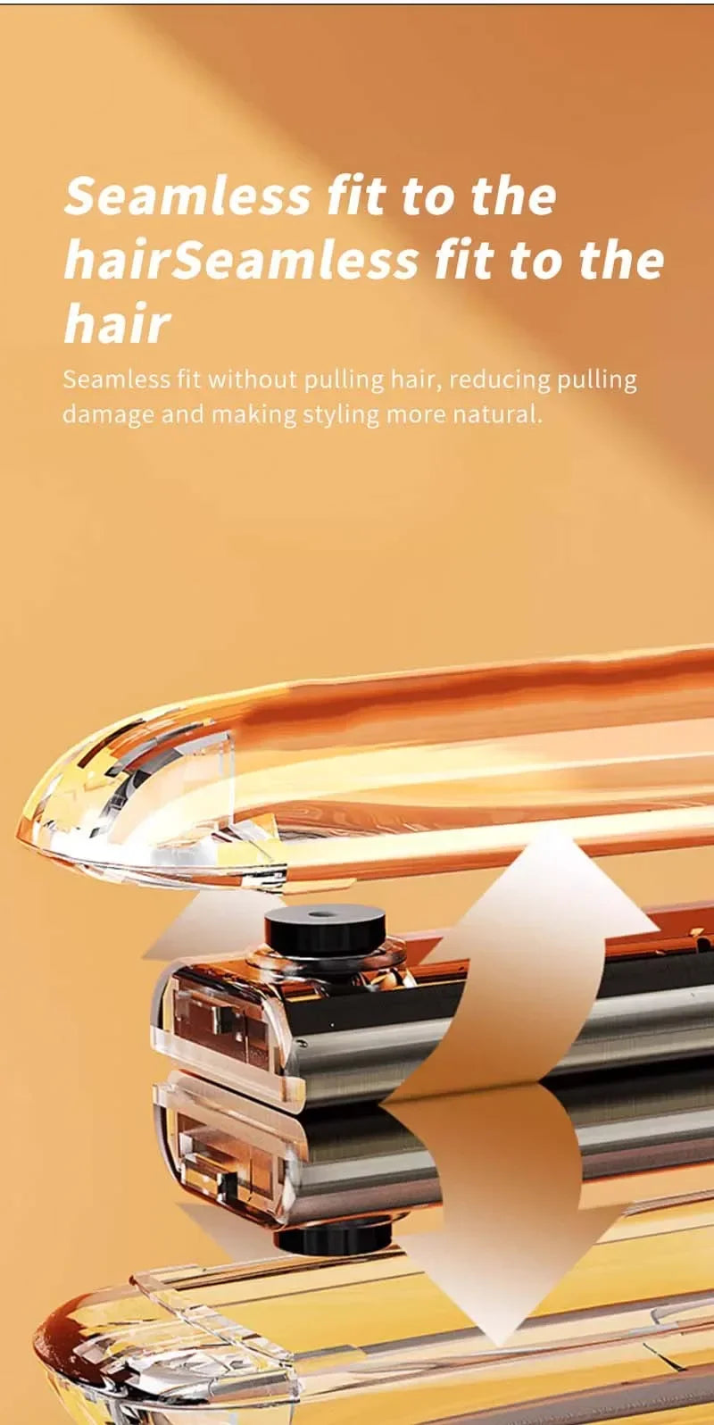 Professional Hair Straightener - Ceramic Flat Iron With Wide Plates & Adjustable Temperature - ZOOMNSTORE