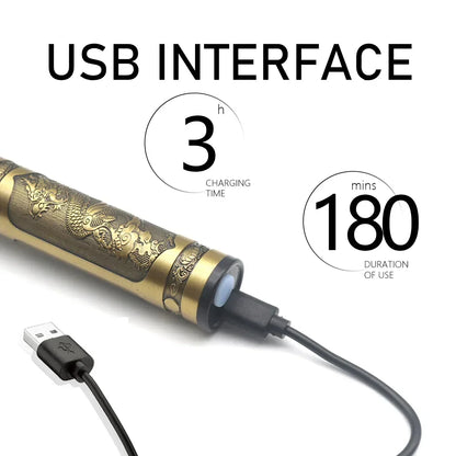 Professional T9 Beard Trimmer - Metal Body Hair Clipper with Stainless Steel Blade - ZOOMNSTORE