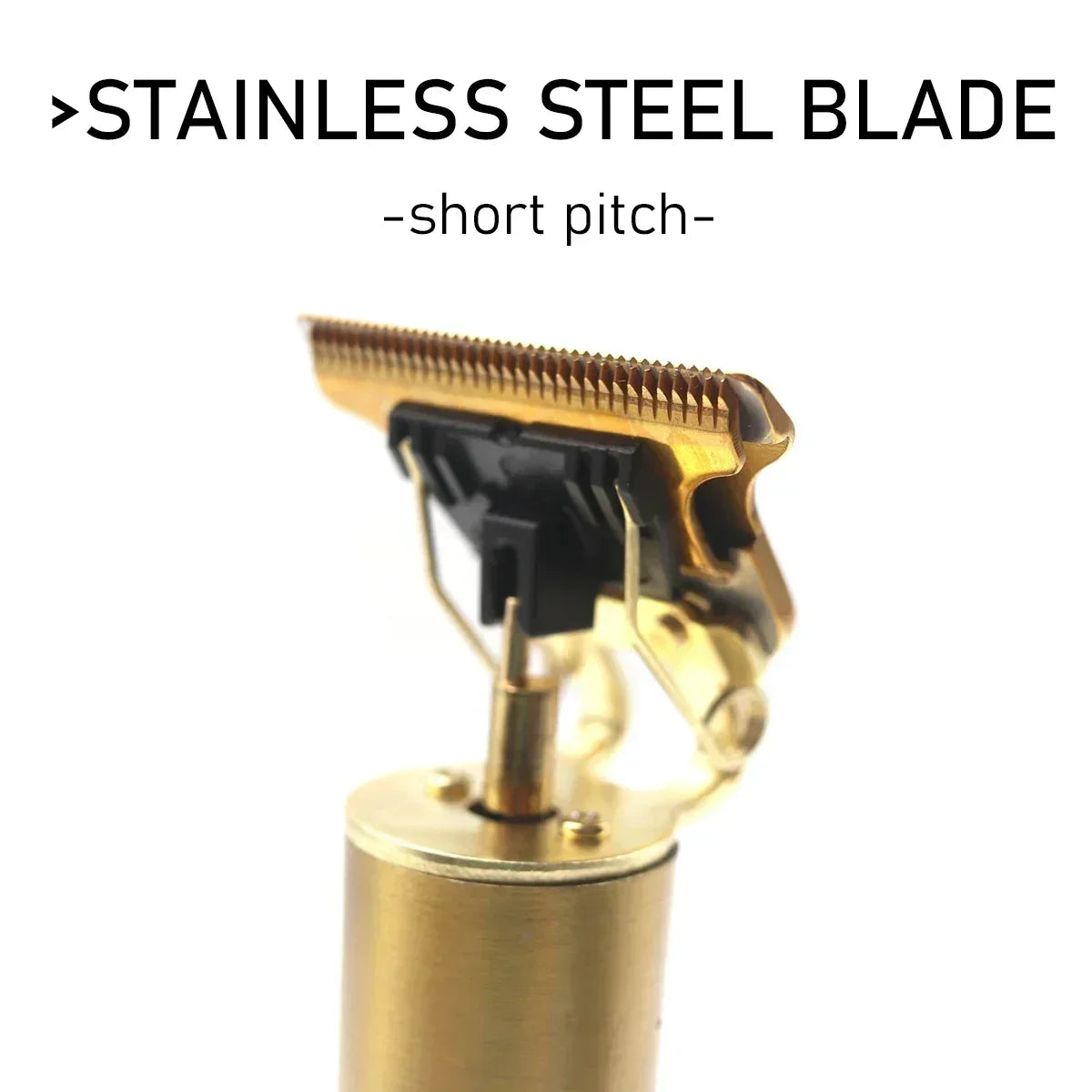 Professional T9 Beard Trimmer - Metal Body Hair Clipper with Stainless Steel Blade - ZOOMNSTORE