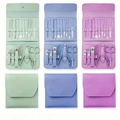 Professional Nail Clippers | Manicure Pedicure Set with Cuticle Nippers & Travel Case - ZOOMNSTORE