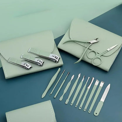 Professional Nail Clippers | Manicure Pedicure Set with Cuticle Nippers & Travel Case - ZOOMNSTORE