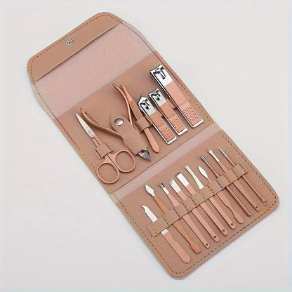 Professional Nail Clippers | Manicure Pedicure Set with Cuticle Nippers & Travel Case - ZOOMNSTORE