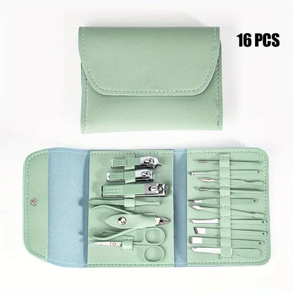 Professional Nail Clippers | Manicure Pedicure Set with Cuticle Nippers & Travel Case - ZOOMNSTORE