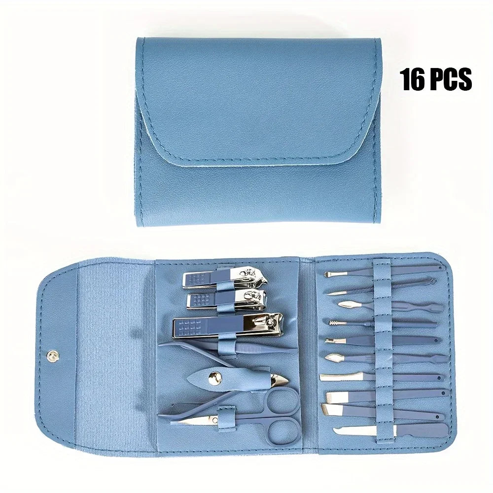 Professional Nail Clippers | Manicure Pedicure Set with Cuticle Nippers & Travel Case - ZOOMNSTORE