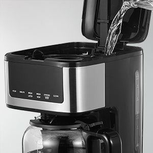 12-Cup Programmable Coffee Maker - Touch Screen with Iced Coffee Function - ZOOMNSTORE