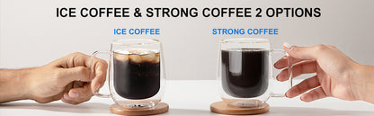 12-Cup Programmable Coffee Maker - Touch Screen with Iced Coffee Function - ZOOMNSTORE