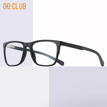 Progressive Reading Glasses – Men's Rectangle Eyeglass Frames with Transparent Eyepieces - ZOOMNSTORE