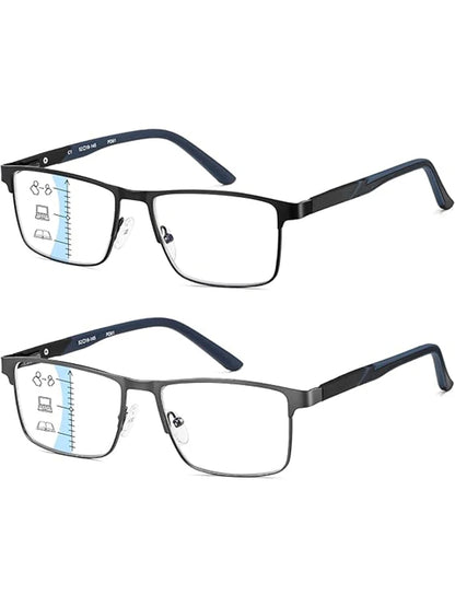 Progressive Reading Glasses – Multifocal Computer Readers With Blue Light Blocking - ZOOMNSTORE