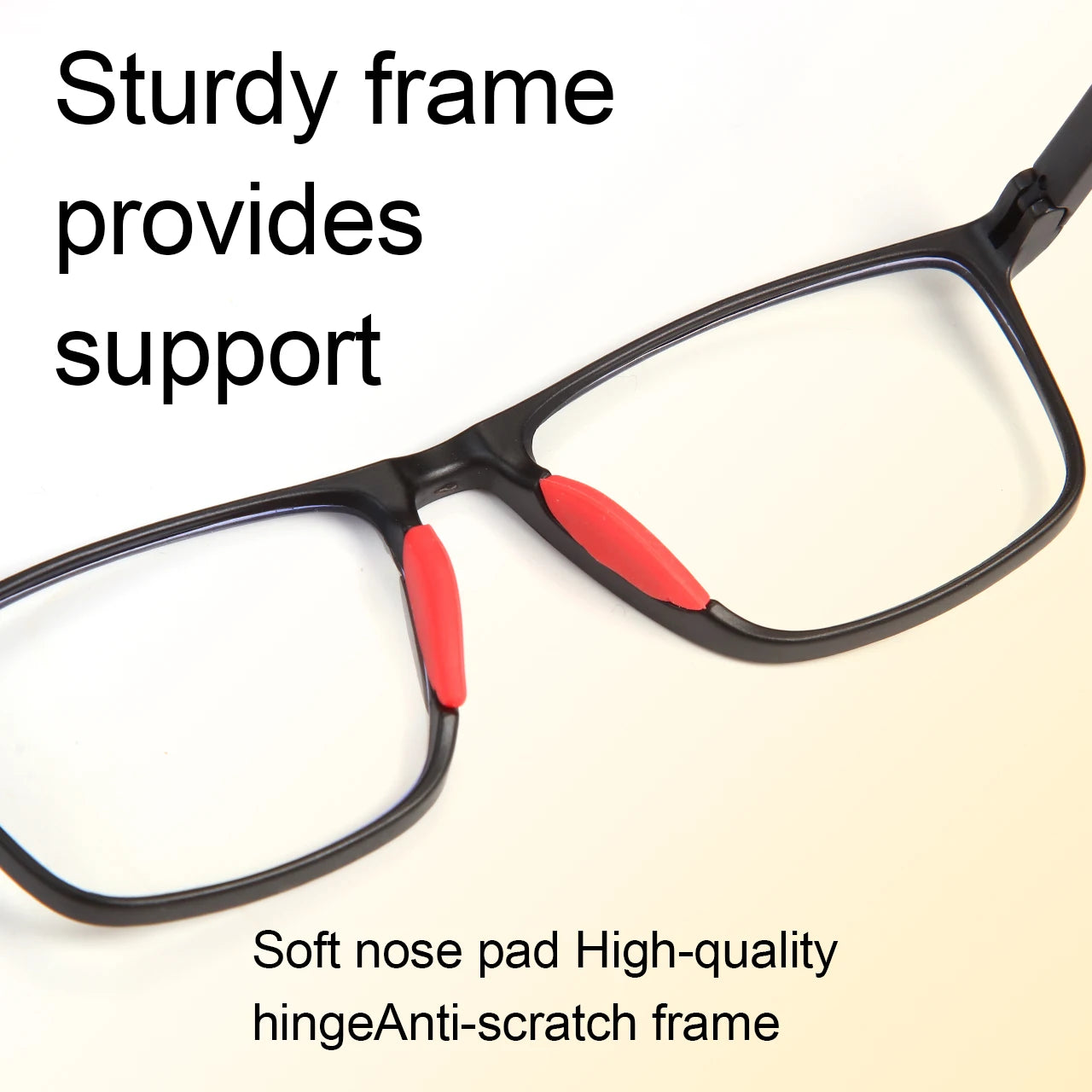 Progressive Reading Glasses - Unisex Rectangle Sports Eyewear with Clear Polycarbonate Lenses - ZOOMNSTORE