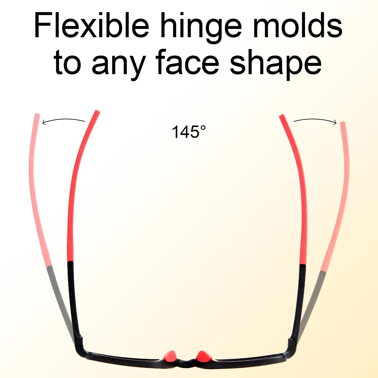 Progressive Reading Glasses - Unisex Rectangle Sports Eyewear with Clear Polycarbonate Lenses - ZOOMNSTORE