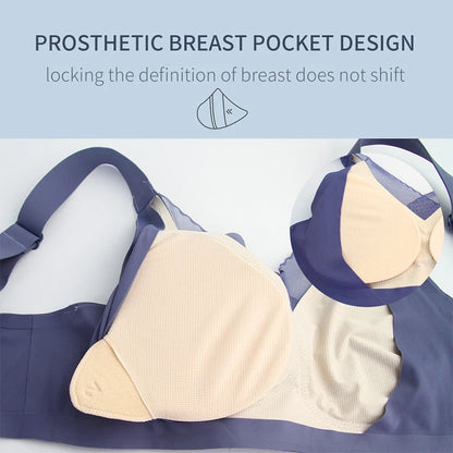 Seamless Prosthetic Breast Bra - Lightweight Mastectomy Bra - ZOOMNSTORE
