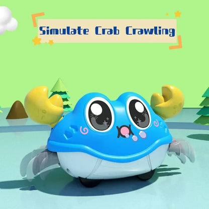 Children's Fun Double Return Force Left and Right Shake Simulation Crab Toy Baby Running Bubble Simulation Crab Crab Crawling - ZOOMNSTORE