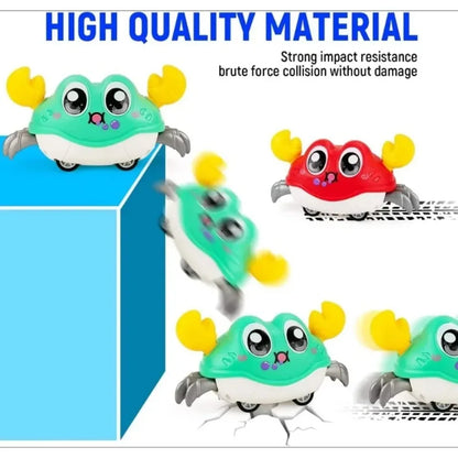 Children's Fun Double Return Force Left and Right Shake Simulation Crab Toy Baby Running Bubble Simulation Crab Crab Crawling - ZOOMNSTORE