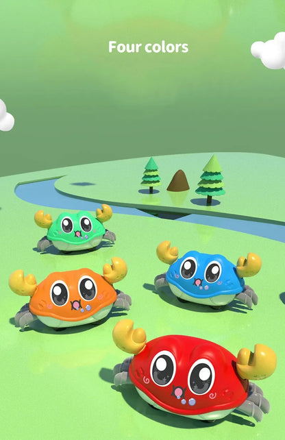 Children's Fun Double Return Force Left and Right Shake Simulation Crab Toy Baby Running Bubble Simulation Crab Crab Crawling - ZOOMNSTORE