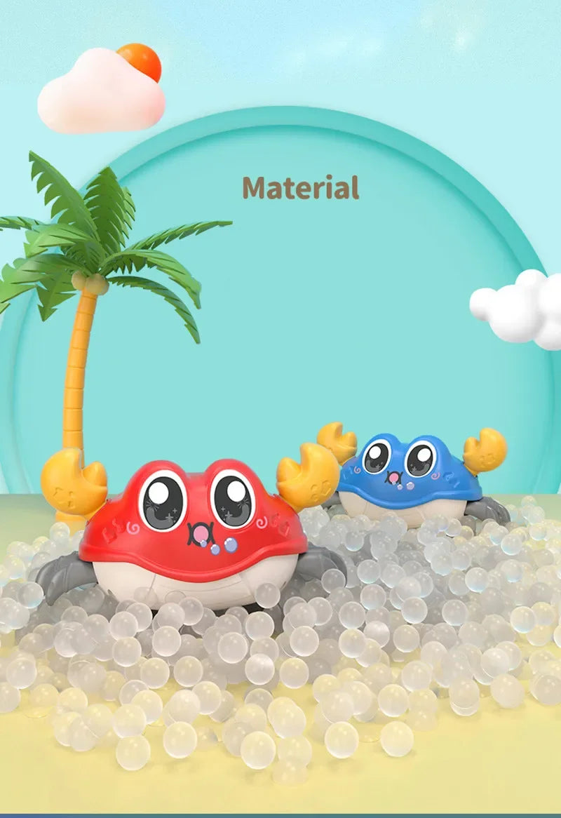 Children's Fun Double Return Force Left and Right Shake Simulation Crab Toy Baby Running Bubble Simulation Crab Crab Crawling - ZOOMNSTORE