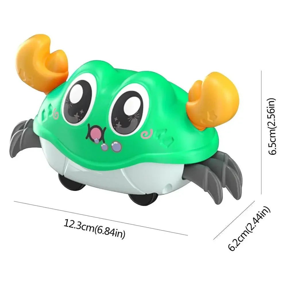 Children's Fun Double Return Force Left and Right Shake Simulation Crab Toy Baby Running Bubble Simulation Crab Crab Crawling - ZOOMNSTORE