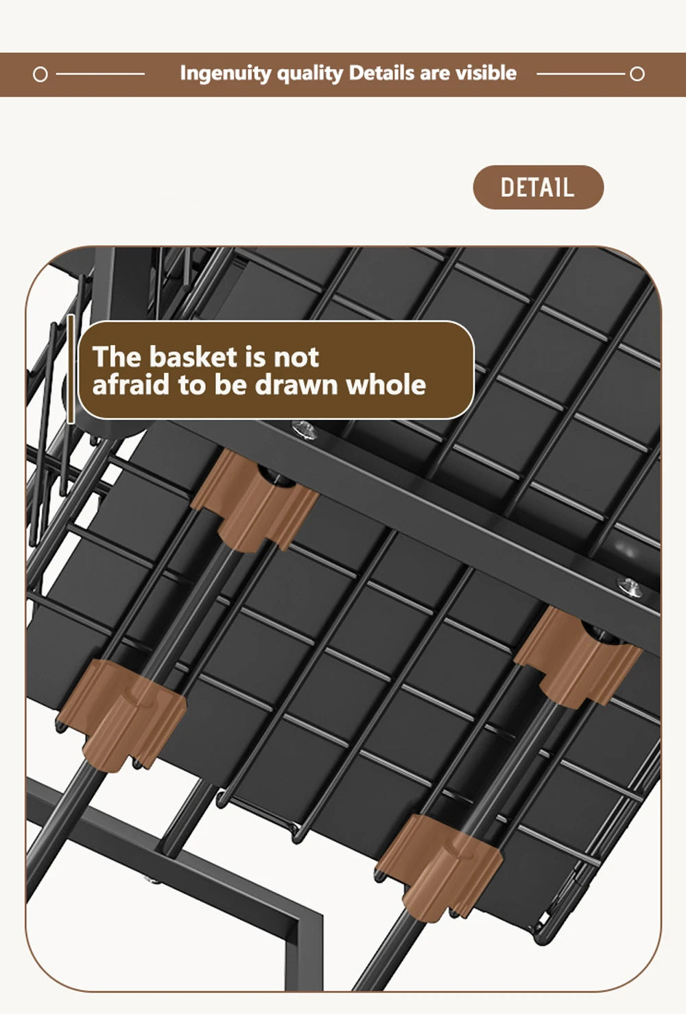 Adjustable 2-Tier Pull-Out Cabinet Organizer - Under Sink Storage Rack for Spice Jars - ZOOMNSTORE