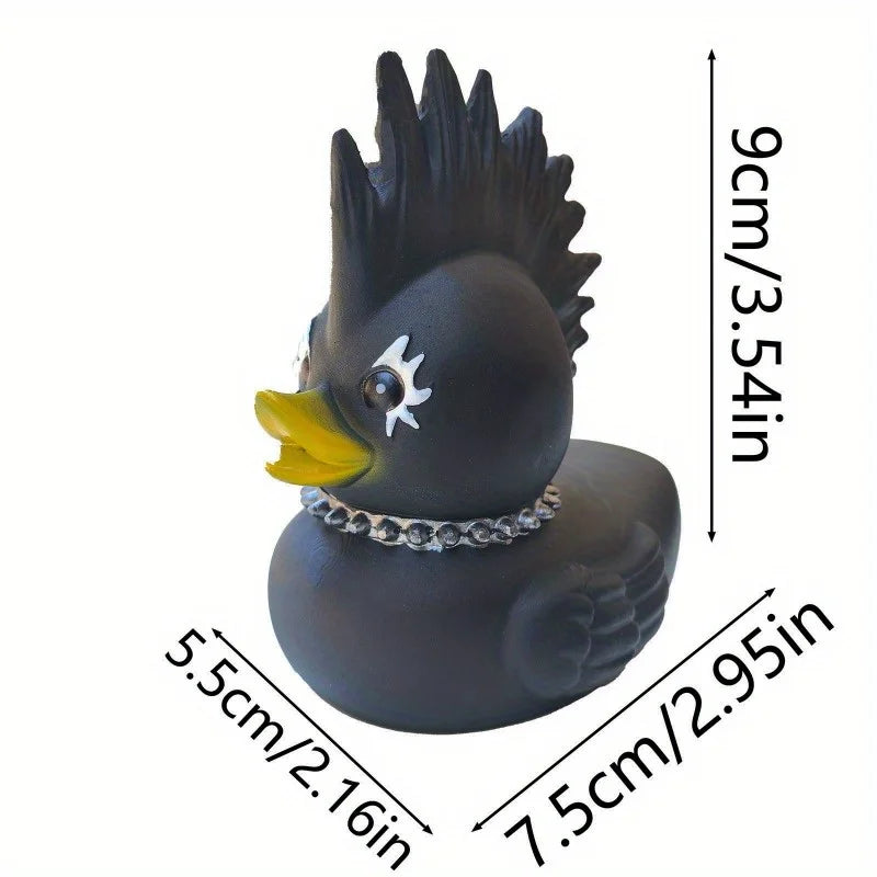 Duck Satan Punk Resin Craft - Halloween Room Decoration - ZOOMNSTORE