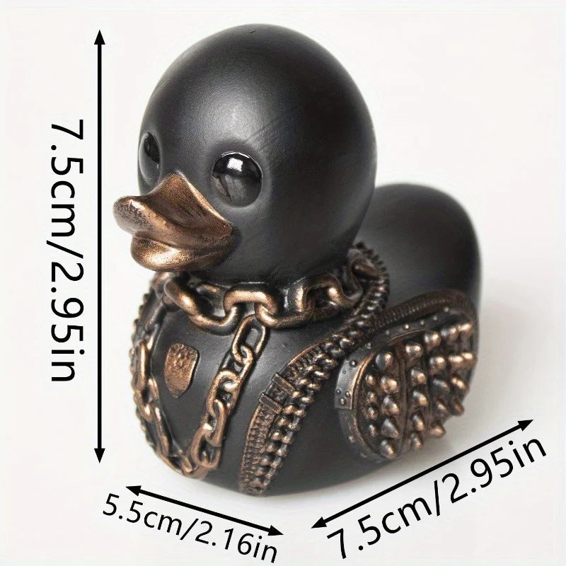 Duck Satan Punk Resin Craft - Halloween Room Decoration - ZOOMNSTORE